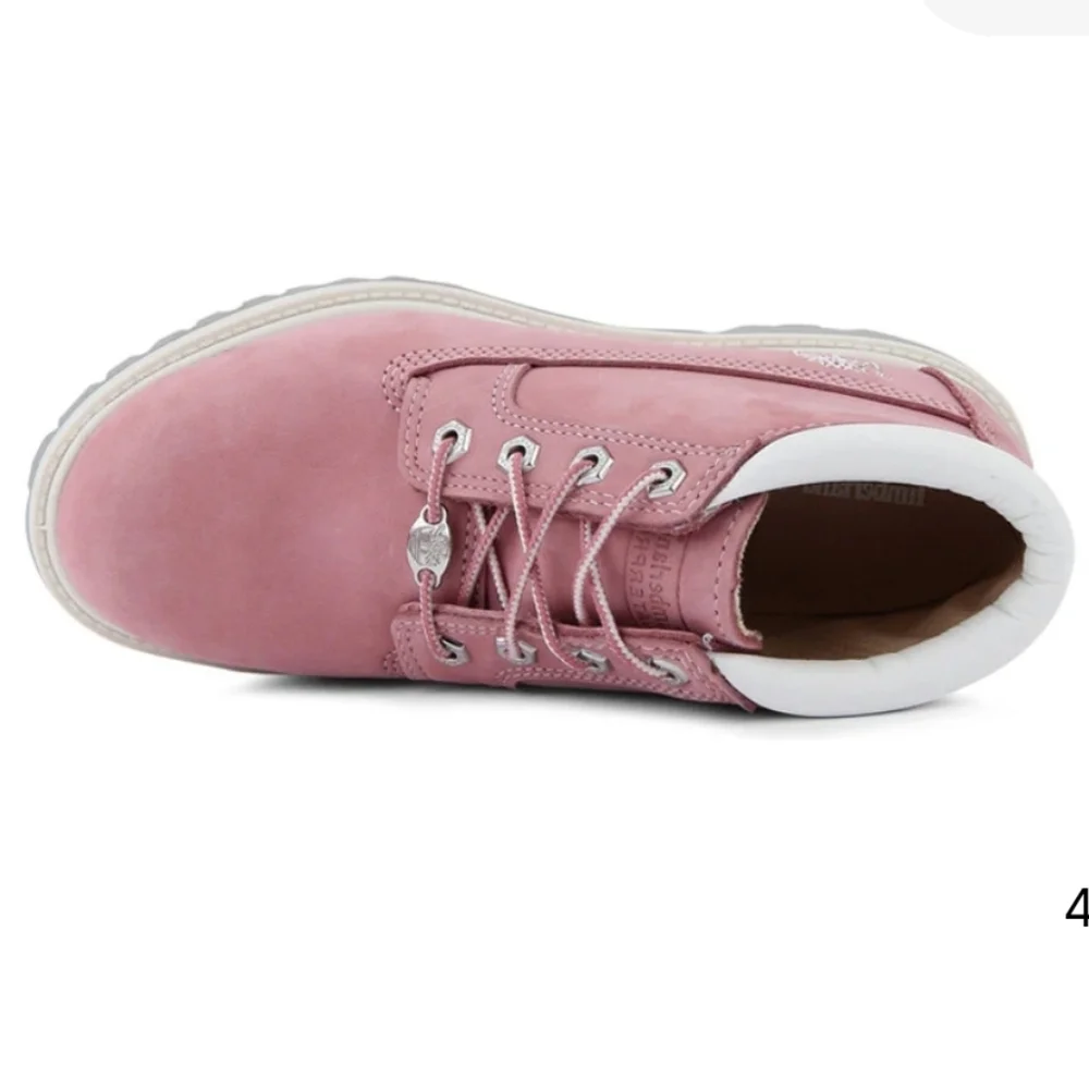 Timberland Boots, Size 7, Chukka Waterproof, Suede Leather, Pink